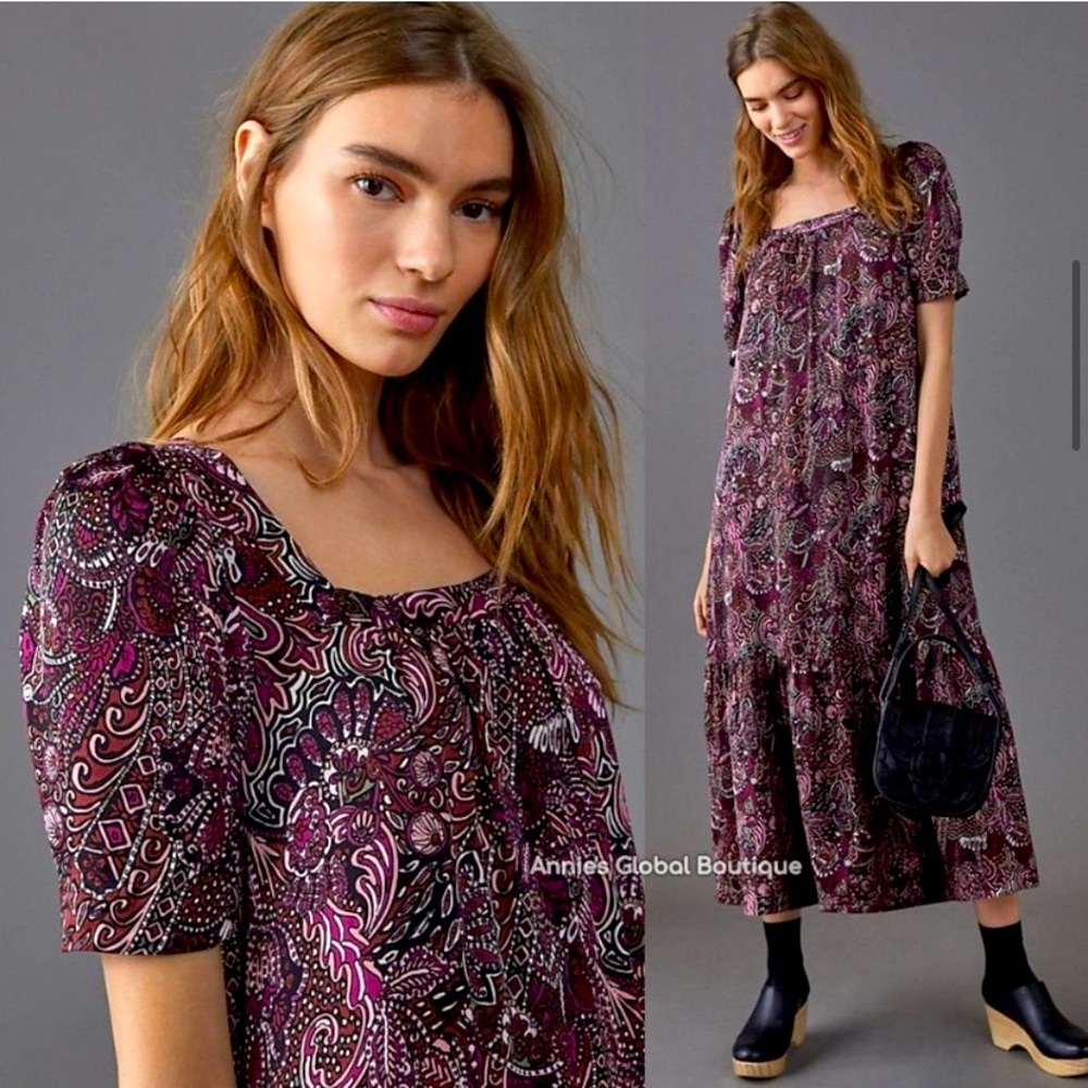 NWOT Anthropologie Maeve Maxi dress Lisabetta